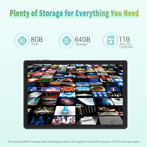 Kids Tablet - 8GB 10.1 Inch 64GB