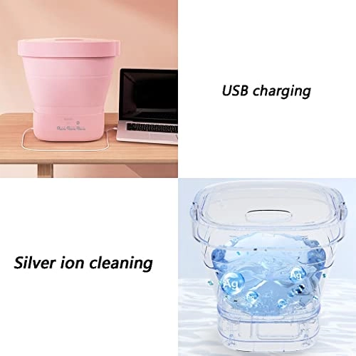 Folding Clothes Washing Machine - Portable Ultrasonic Cleaning