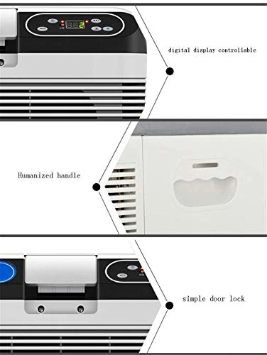 mini portable refrigerator - digital thermostat dual-use