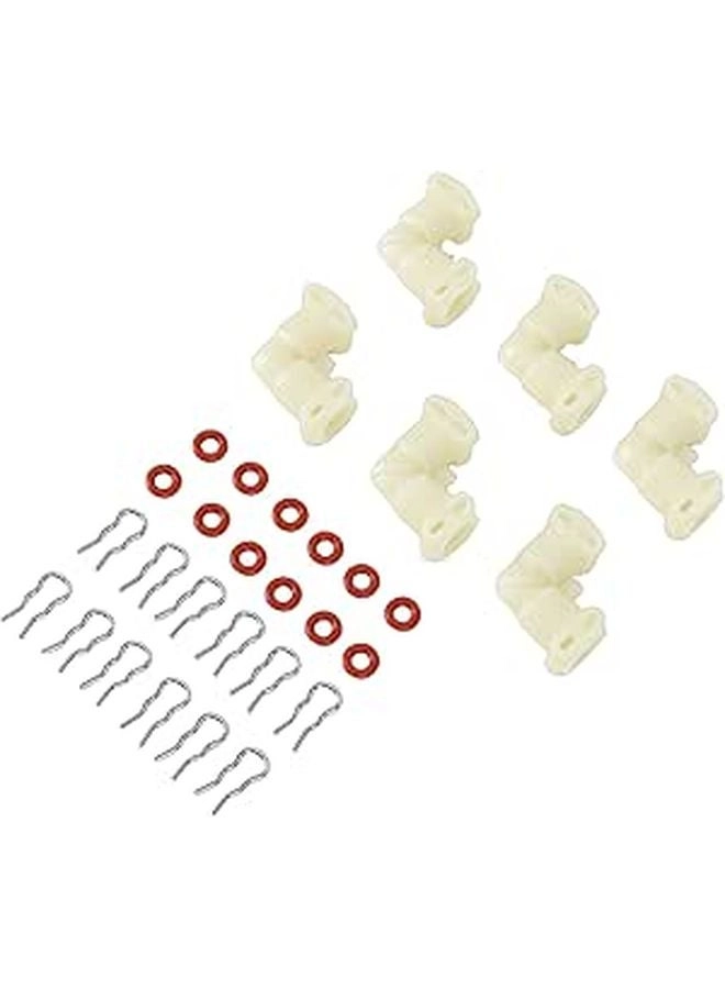 AYNEFY L Shaped Fluid Connector - 6Pcs Coffee Machine