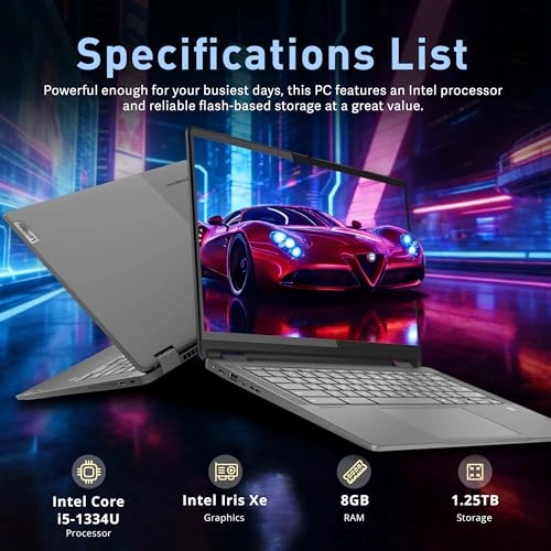 Flex 5i Chromebook Plus - 14'' Core i5-1334U 8GB DDR4 256GB SSD + 1TB Docking