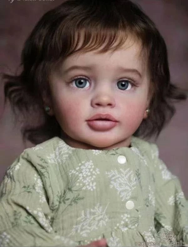 Pippa Reborn Baby Doll - 26 inch Cotton Vinyl Hand-rooted Curly Hair Ages 3+