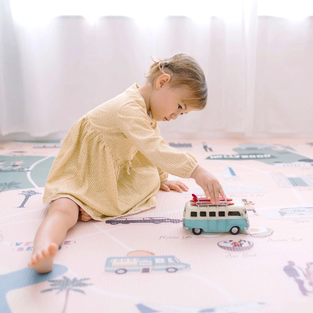 Los Angeles City Tour Reversible Play Mat - Suitable for 0 month and above