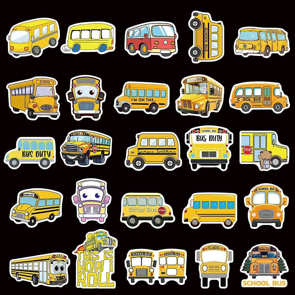 School Bus Sticker Book 100 pcs