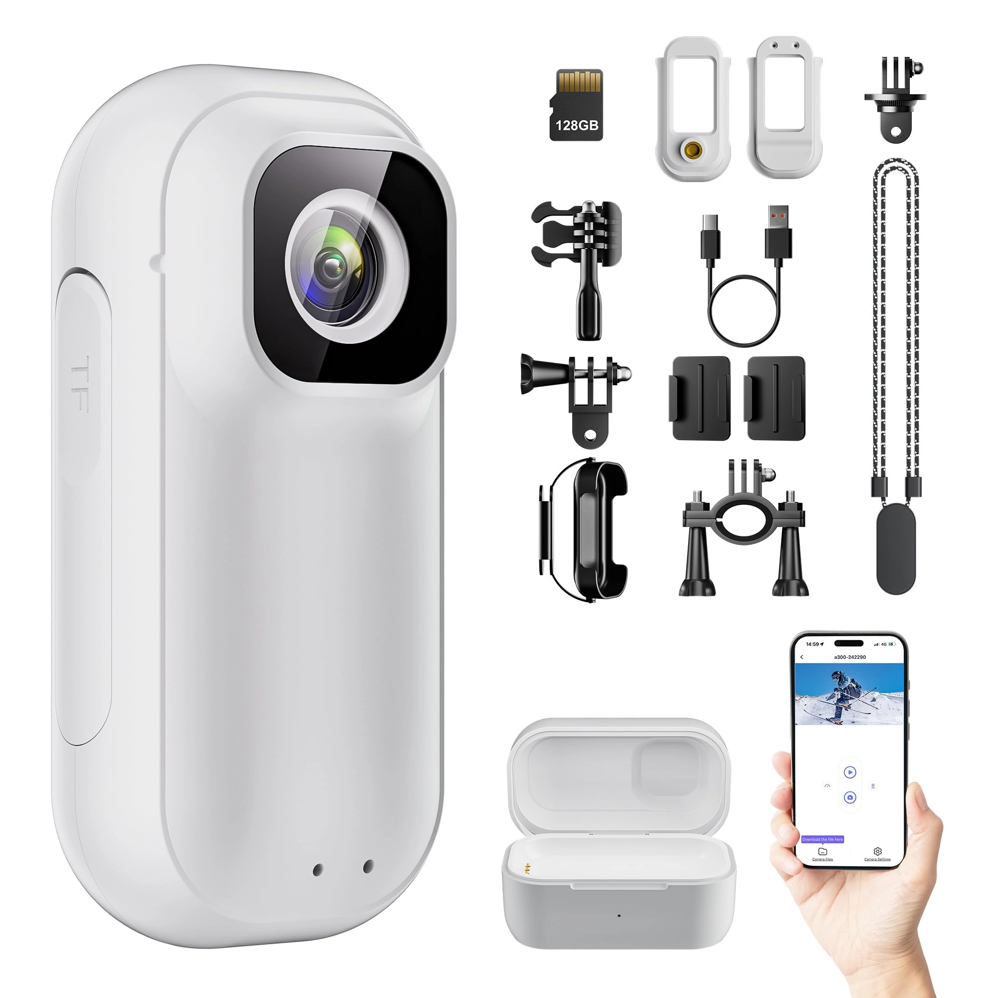 ONKELYIM Body Camera - 128GB 4K