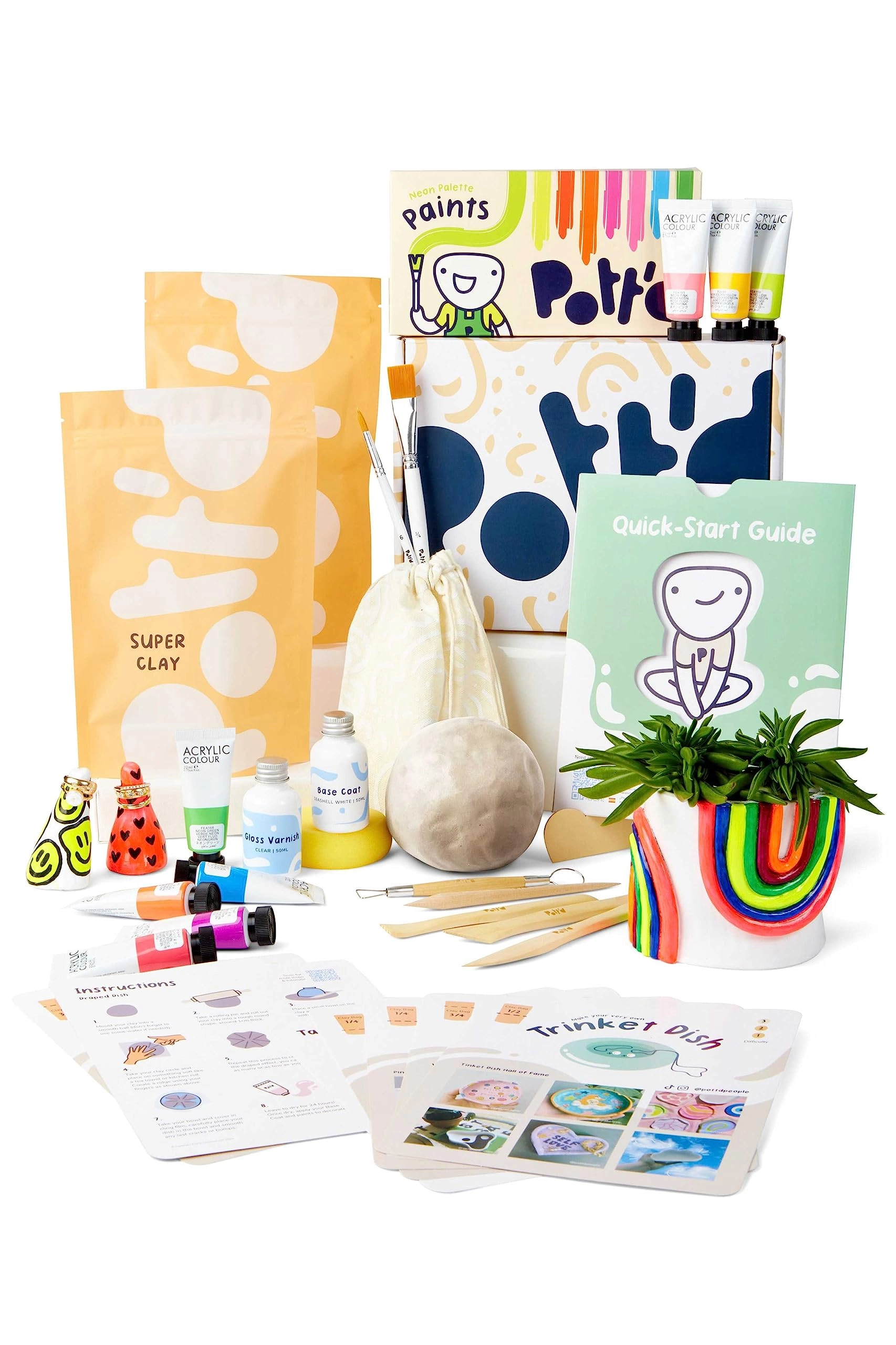 pott'd Air-Dry Clay DIY Craft Kit - Air-Dry Clay 1 Kg