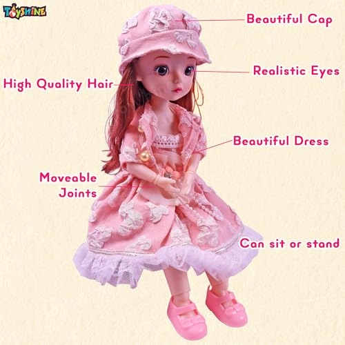Cute Doll - 12-Inch Plastic Wedding Dress Ages 3+