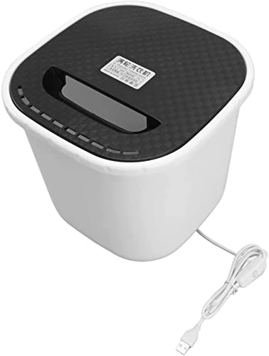 6L Mini Washing Machine, Portable Washing Machine USB Power Supply Automatic Power Off, Compact Small Laundry for Underwear, Sock, Baby Clothes, Travel, Camping, RV, Dorm