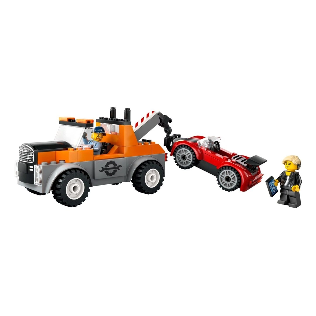 LEGO City Tow Truck and Sports Car Repair Vehicle Toy (60435) - Vehicle