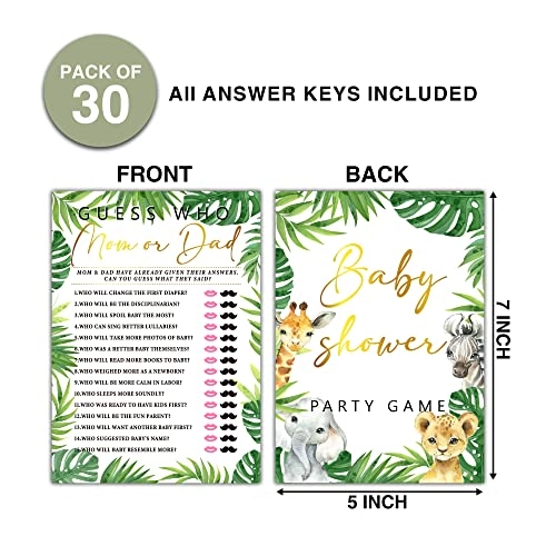 Woodland Baby Shower Games - 30 piece(s)