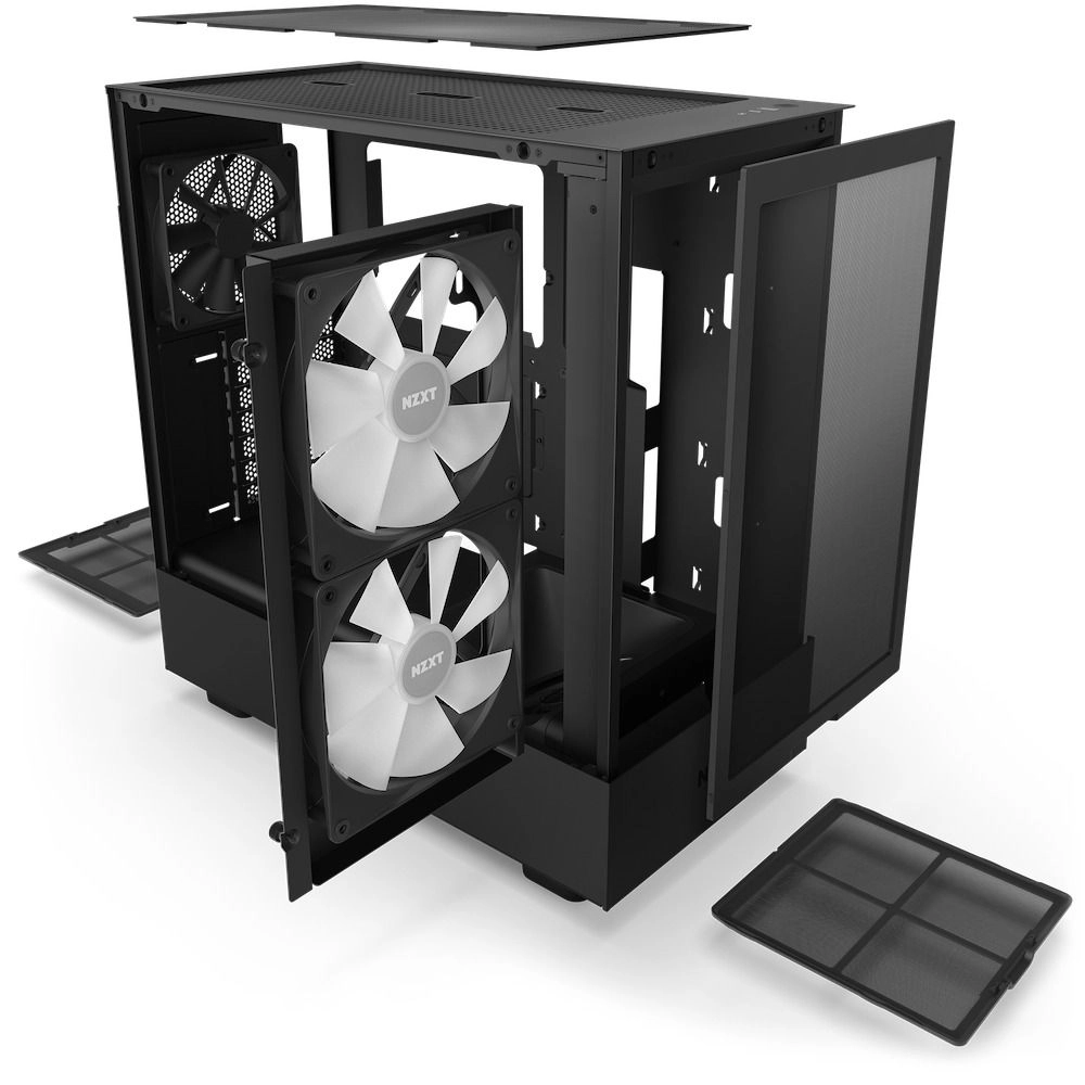 H5 Flow RGB - tempered glass side panel Mid-Tower ATX