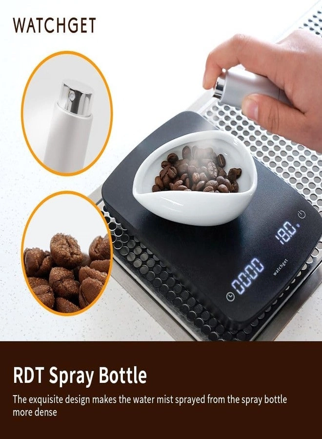 Coffee Bean Dosing Cup - 20-25g + Static Reduction Spray Bottle - 10ml