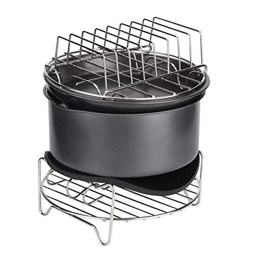 Air Fryer Accessories Kit - Stainless Steel, Carbon Steel 7Pcs/Set