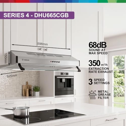 DHU665CGB - max. 350 m³/h 60cm