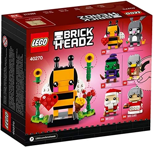 BrickHeadz Valentine's Bee (40270) - Multicolored Collector's baseplate