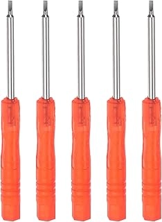 uxcell Mini Slotted Screwdriver (5 Pcs)