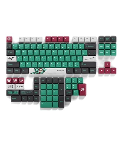 Demon Slayer Kimetsu No Yaiba Tanjiro PBT Dye Sub Keycaps - US Wired