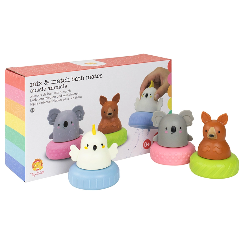 Mix & Match Bath Mates - Aussie Animals Suitable for 0 month and above