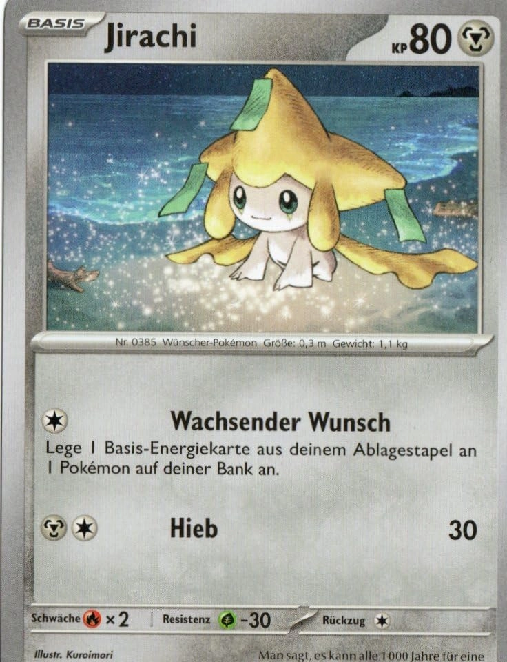 MZTCG Pokemon Jirachi SCR 098 - Stellar Crown - German