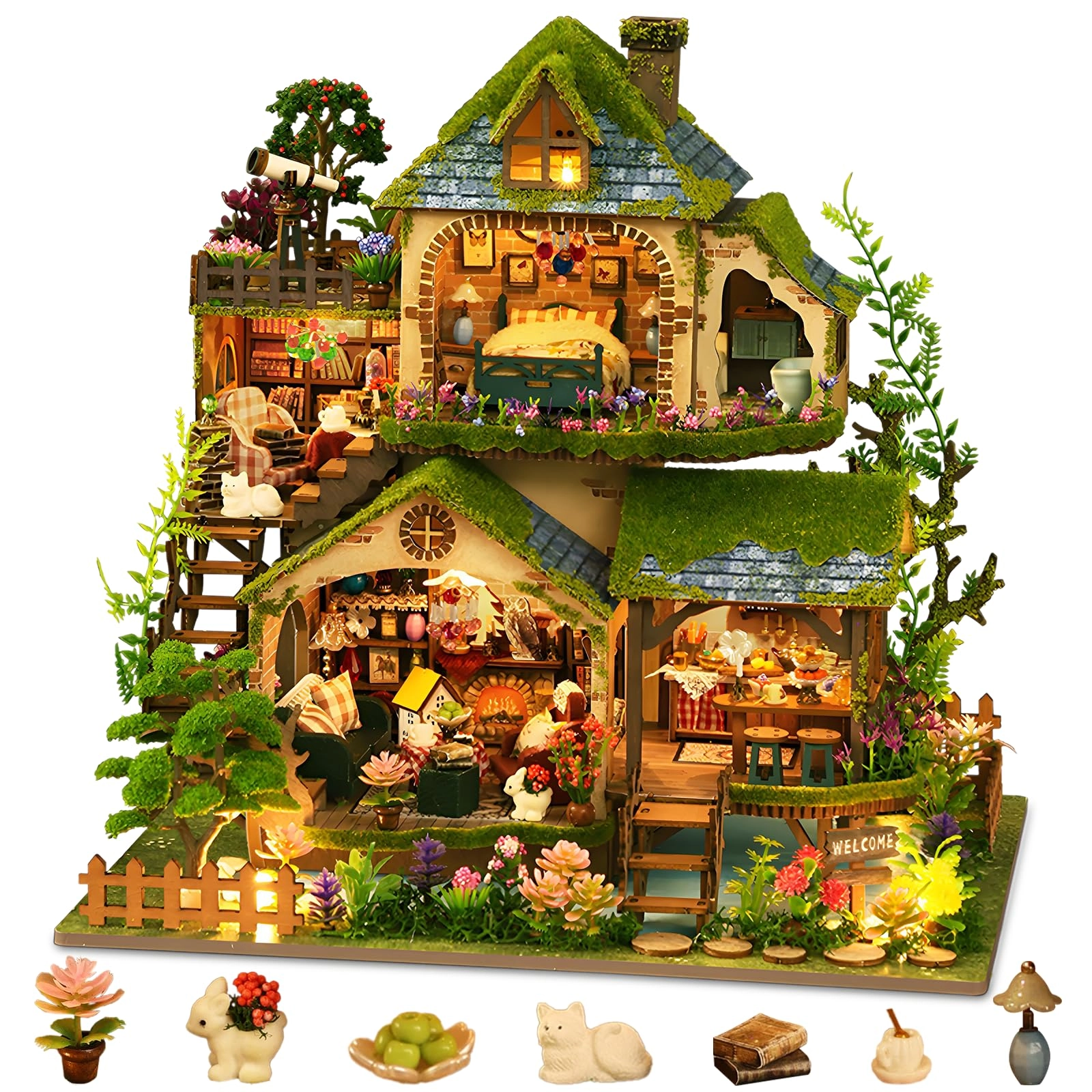 ANTREATU Miniature House Kit - Forest Cottage