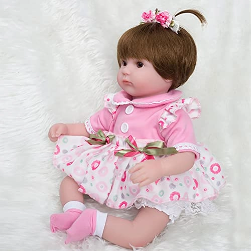 Reborn Baby Doll - 55cm Soft Silicone Limbs Cloth Body