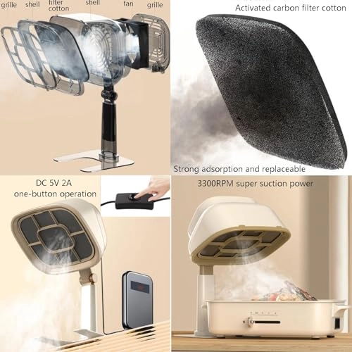 Desktop Range Hood - USB 3 speeds White