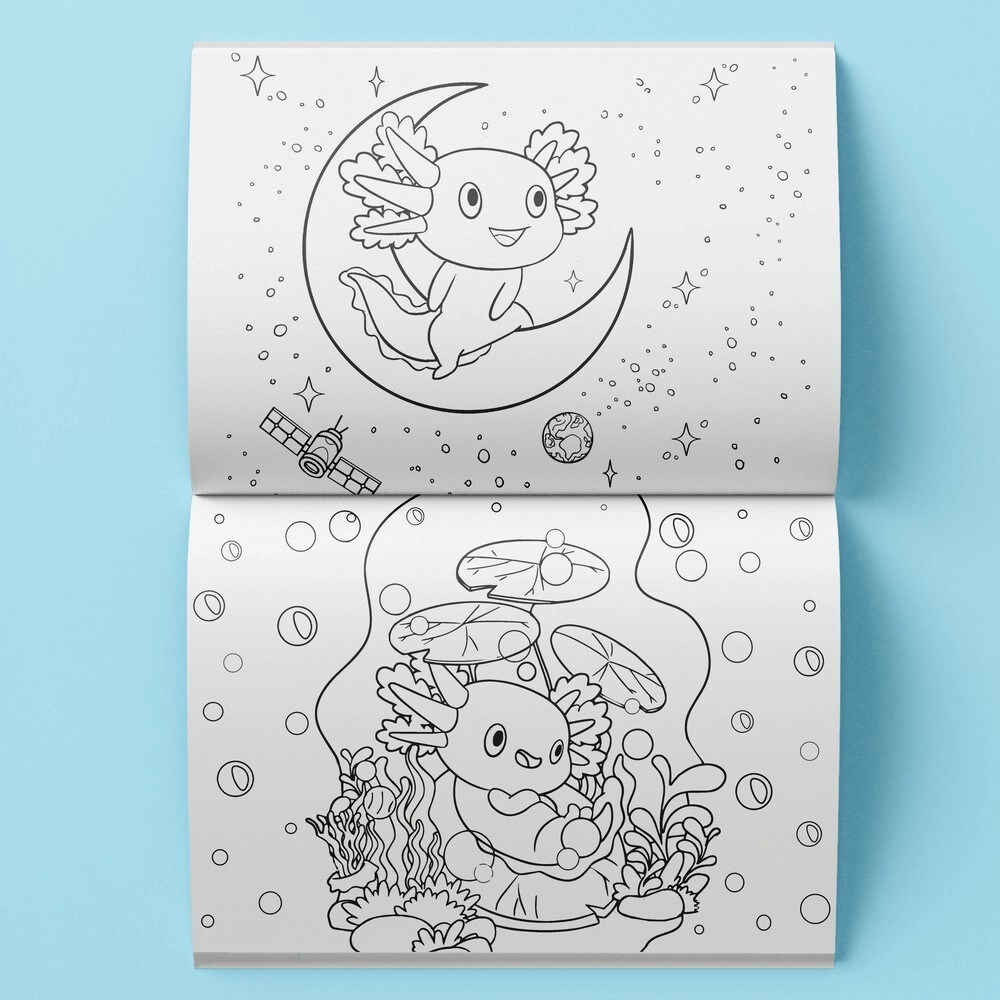 Axolotls and Friends Colouring Set