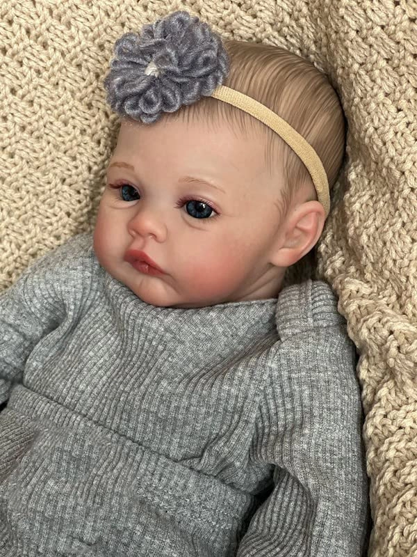Reborn Baby Doll - 19 Inch Soft Body Blue Eyes
