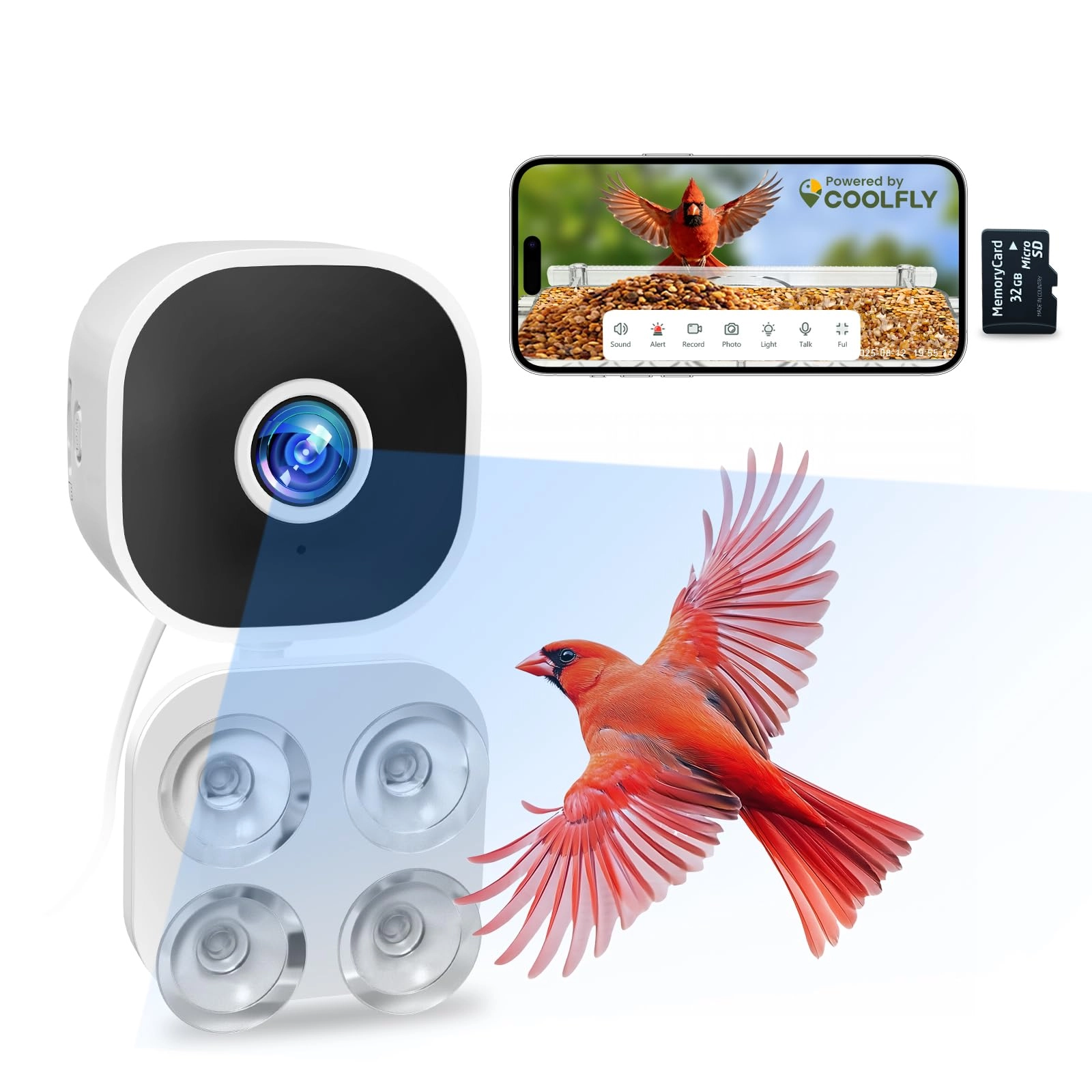 Viigytek Close-Focus Window Bird Camera 2K