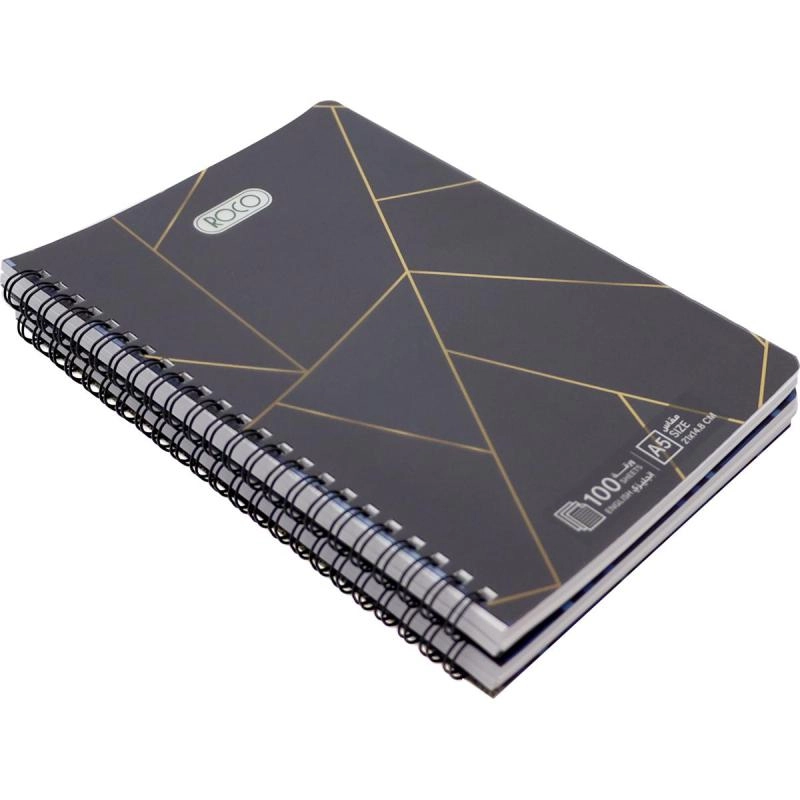Notebook 19 X 26 cm Spiral - Grid 100 Sheets