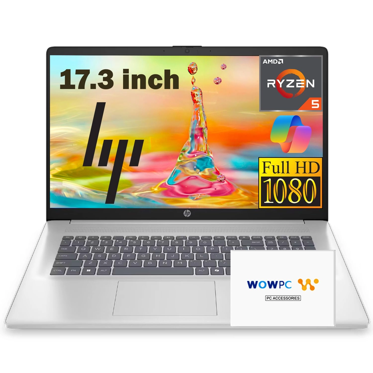 HP Laptop 17 - 17.3'' Ryzen 5-7430U 32GB DDR4 1TB SSD