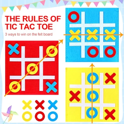 Tic Tac Toe - 30 Pack 2 in 1 Checkers