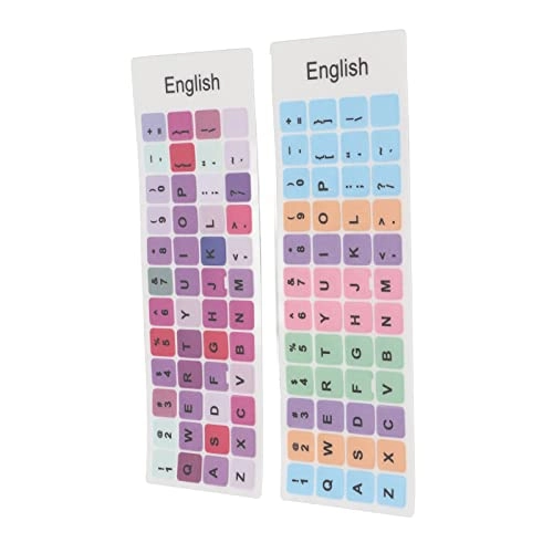 Keyboard Stickers - 2pcs English PVC
