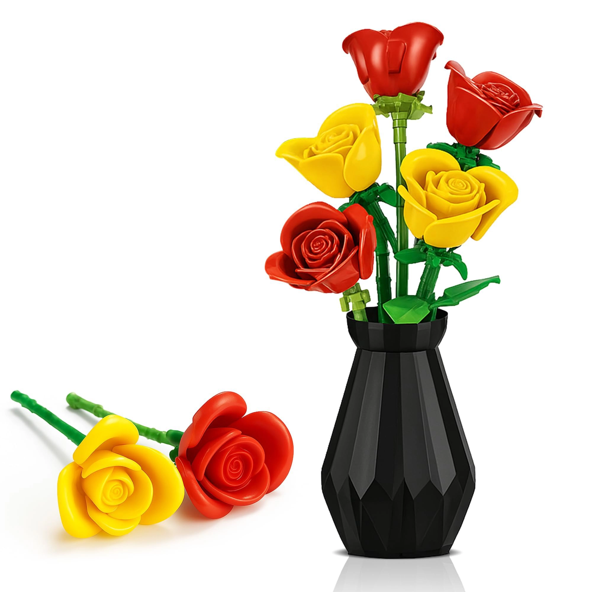TERRIFI Rose Flower Building Set - 249 pcs