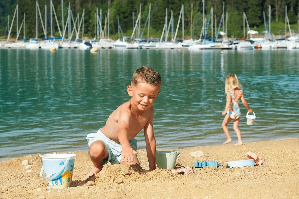 Glitter Beach Toy Bucket - 17 cm 2 Pcs Accessory Set