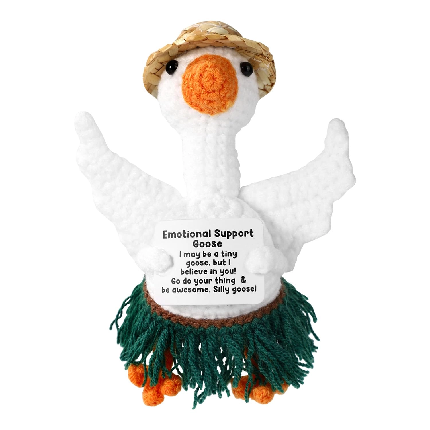 TOYMIS Positive Knitted Goose - 13 x 8 x 0.99 cm