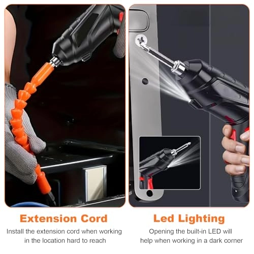 Cordless Electric Screwdriver - 1300mah