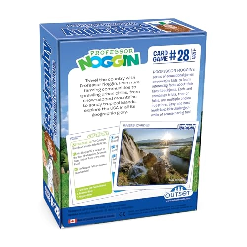 Professor Noggin's Geography of The United States - Trivia Card Game