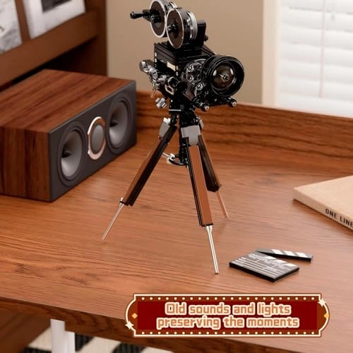 Instant Print Camera - 235 pcs + Retro Turntable - 217 pcs + Vintage Film Projector - 204 pcs + Arcade Gaming Cabinet - 210 pcs