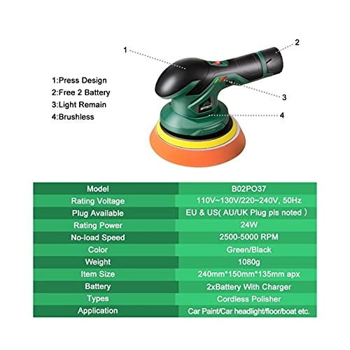 Polisher K2 - Cordless Brushless Dual Action