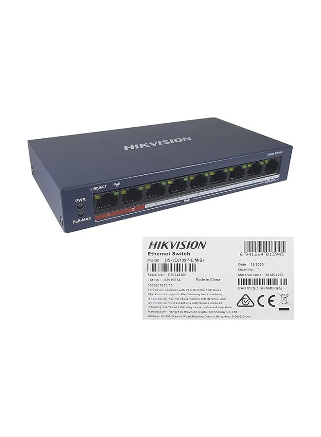DS-3E0109P-E/M 9-Ports