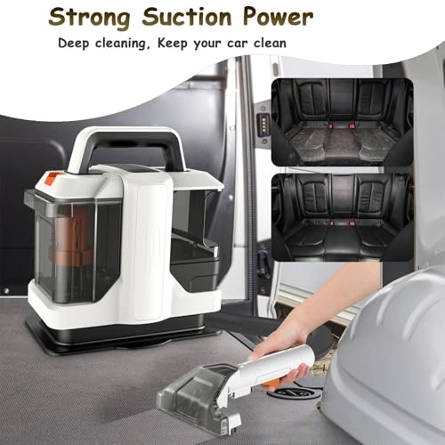 6-in-1 Portable Carpet Washer - Hot and Cold Water Extraction