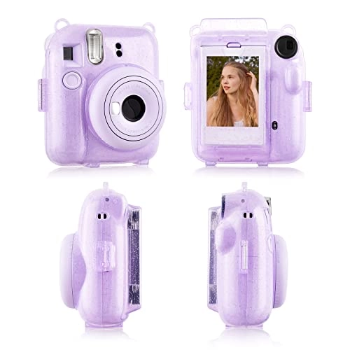 Clear Case - with Strap + Mini Photo Album - 80 Photos + Selfie Mirror + DIY Stickers - x2 + Color Filter - x4
