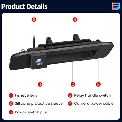 Rear View Camera - Night vision Wire AHD 720P
