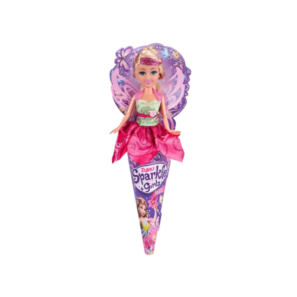 Sparkle Girlz Fairy Cone Doll - 10.5" Removable Outfit