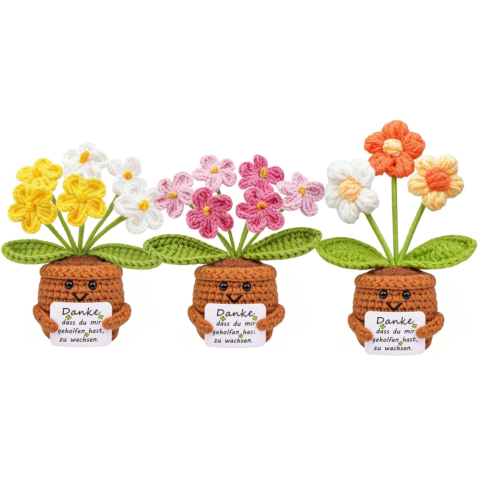 Mwmoeen Pocket Hug Positive Flower - 5 x 4 x 1.7 cm