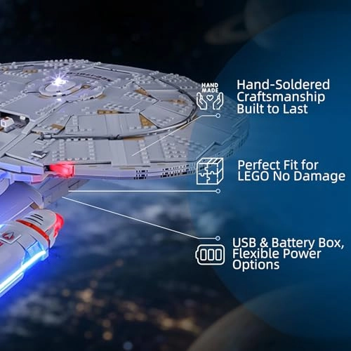 LED Light - for 10356 ICONS Star Trek: U.S.S. Enterprise NCC-1701-D Multicolor