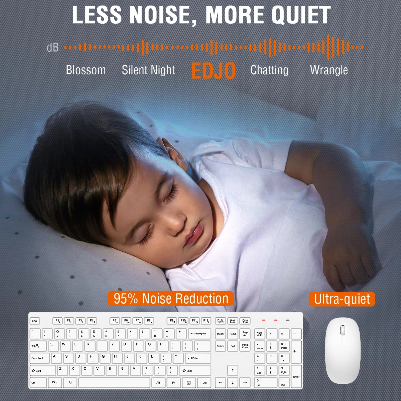 Keyboard and Mouse Combo - QWERTY Wireless