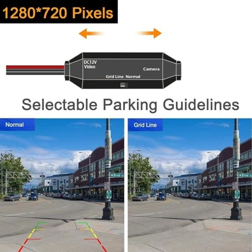 Car Backup Camera - Night vision 6M video cable 720x540