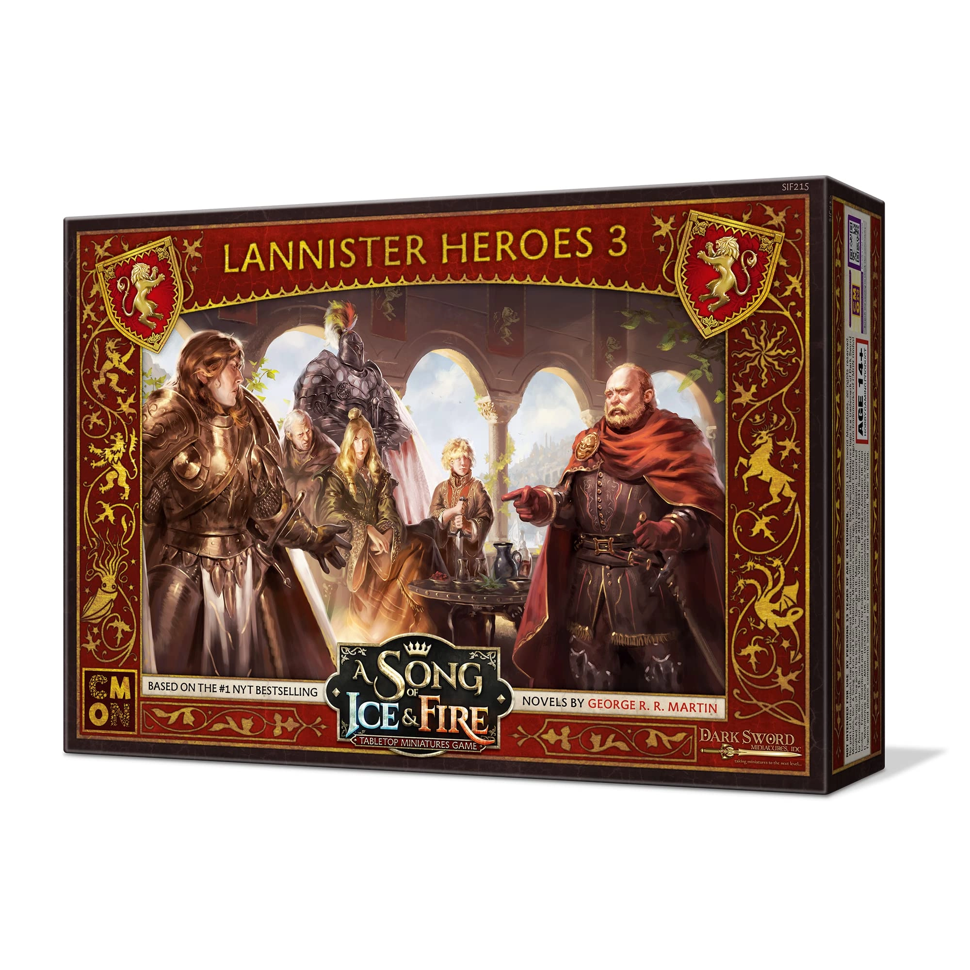 CMON A Song of Ice and Fire Tabletop Miniatures Game: Lannister Heroes III Box Set